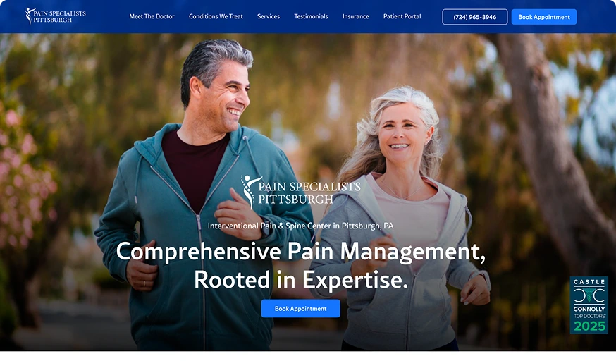 For Chiropractors & Pain Clinics Performance Marketing Agency Banner