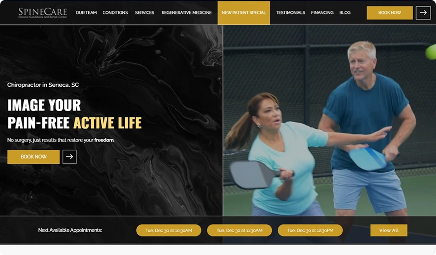 Marketing Agency For Chiropractors & Pain Clinics Performance Banner