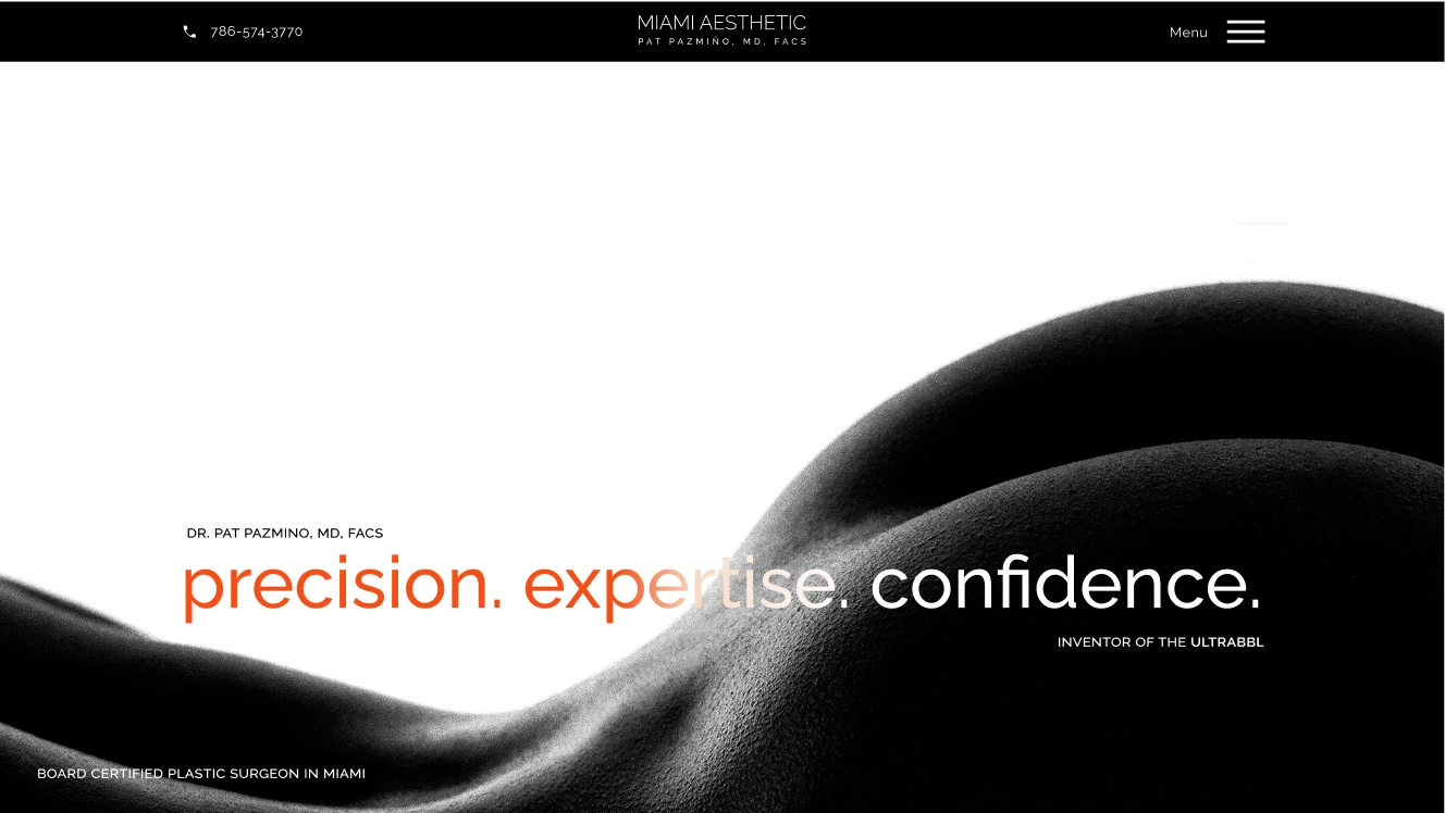 Miami Aesthetics Marketing Plastic Surgery Banner
