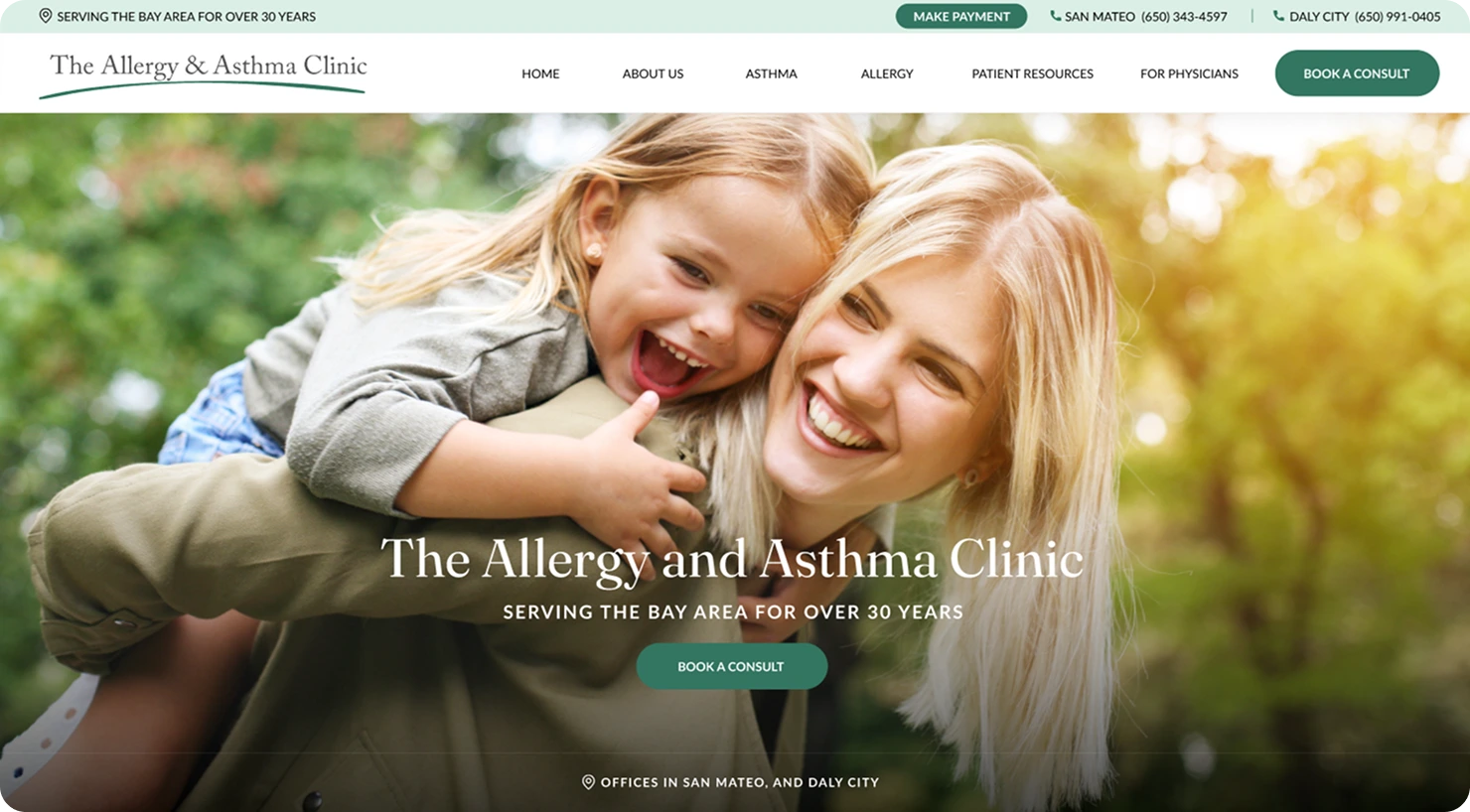 ENTs Marketing Agency The Allergy and Asthma Clinic Banner