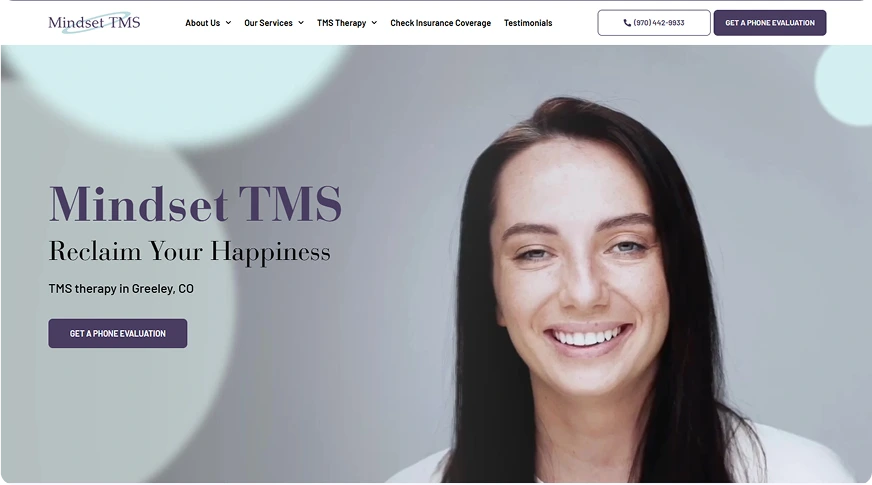 Mental Health Clinics Marketing Agency Mindset TMS Mindset TMS Banner