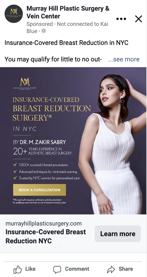 Plastic Surgery Marketing Services Banner