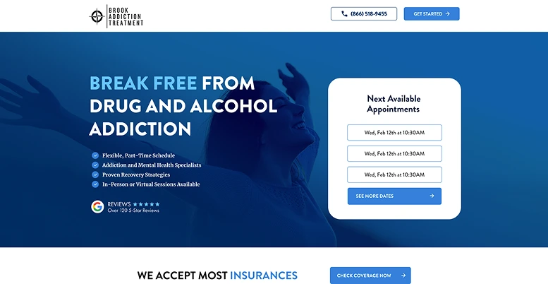 Brook Addiction Treatment Digital Marketing Services Banner