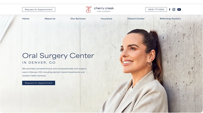 Dentist Marketing Agency Cherry Greek Oral Surgery Banner